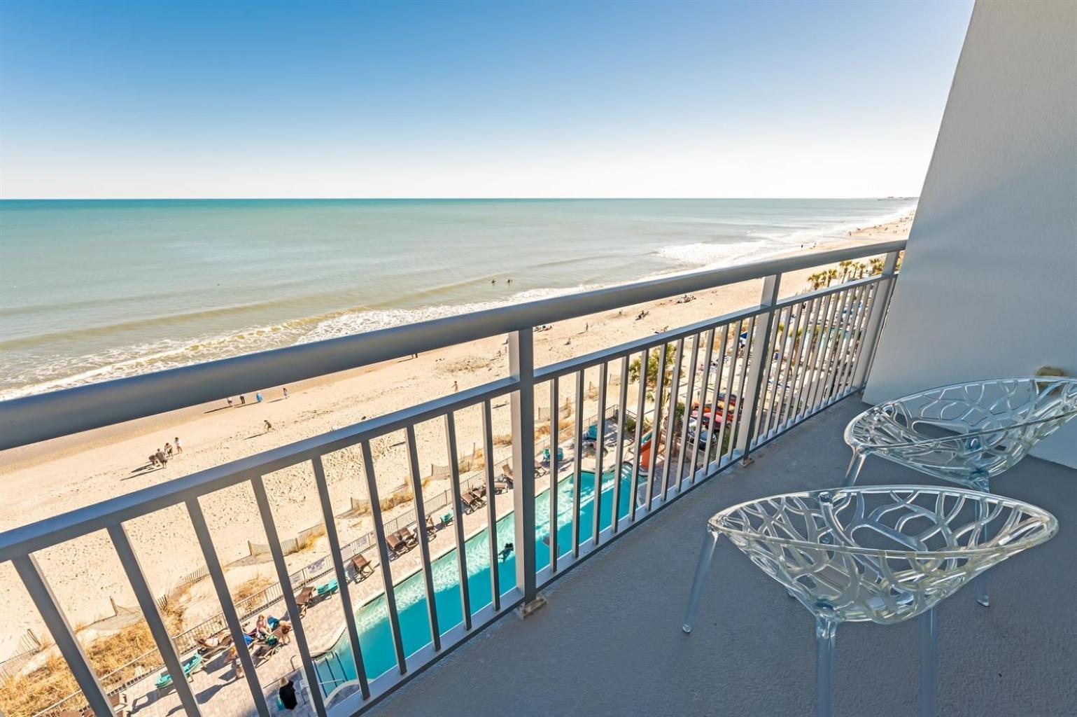 7th Floor! Modern Building, Direct Oceanfront View Myrtle Beach